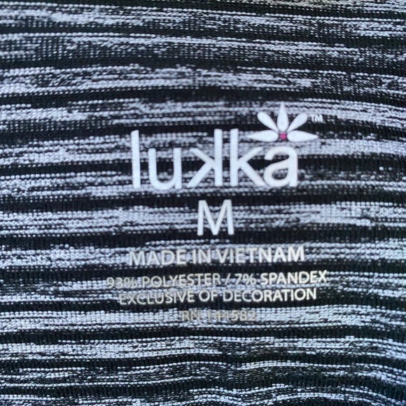 Black & grey striped zip up sweatshirt - Picture 6 of 6